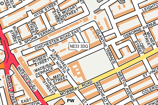 NE33 3DQ map - OS OpenMap – Local (Ordnance Survey)