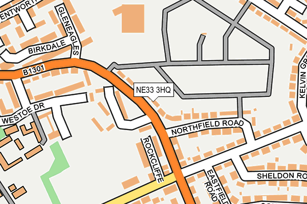 NE33 3HQ map - OS OpenMap – Local (Ordnance Survey)