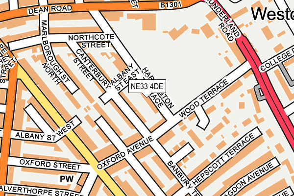 NE33 4DE map - OS OpenMap – Local (Ordnance Survey)