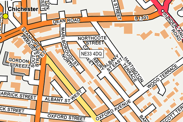 NE33 4DQ map - OS OpenMap – Local (Ordnance Survey)