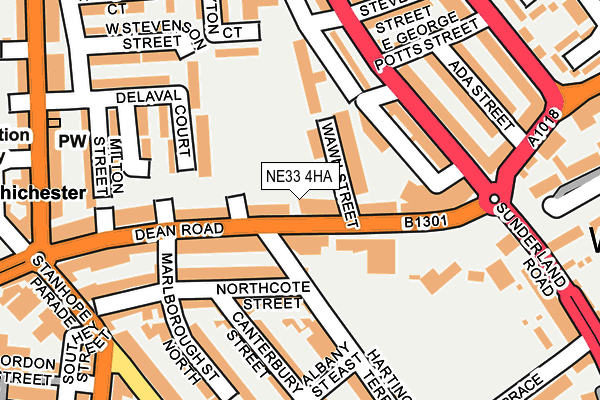 NE33 4HA map - OS OpenMap – Local (Ordnance Survey)