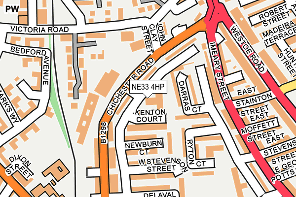 NE33 4HP map - OS OpenMap – Local (Ordnance Survey)