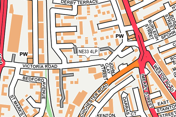 NE33 4LP map - OS OpenMap – Local (Ordnance Survey)