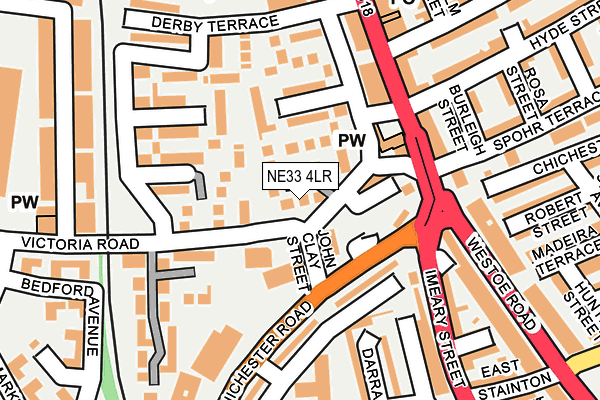 NE33 4LR map - OS OpenMap – Local (Ordnance Survey)