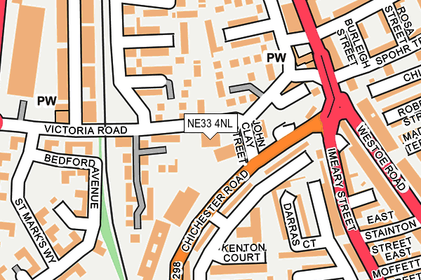 NE33 4NL map - OS OpenMap – Local (Ordnance Survey)