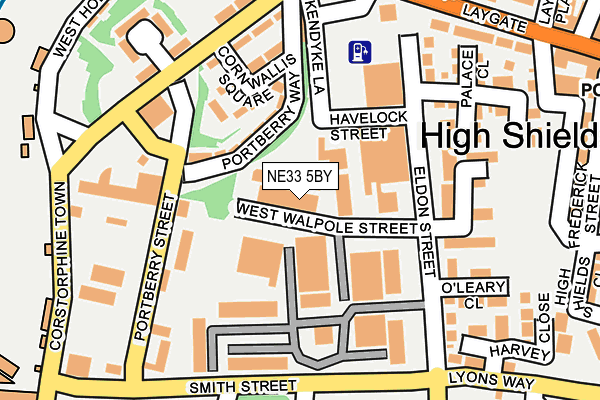 NE33 5BY map - OS OpenMap – Local (Ordnance Survey)