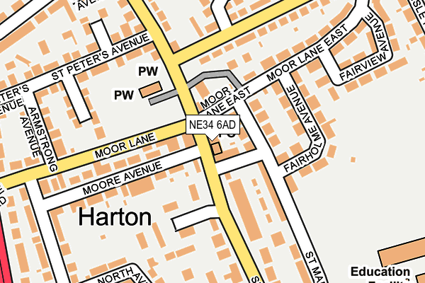 Map of PT BESPOKE (HARTON) LIMITED at local scale