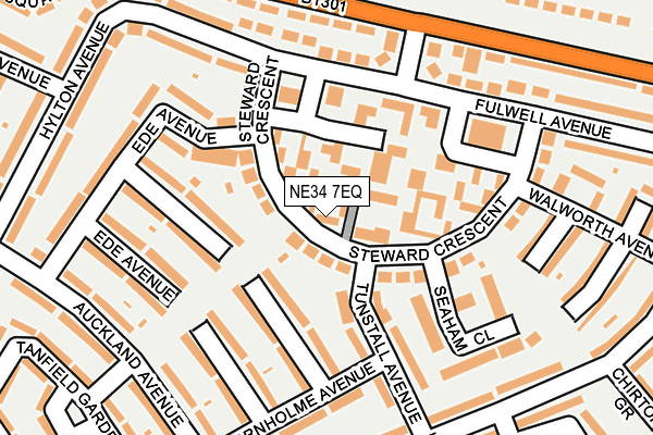 NE34 7EQ map - OS OpenMap – Local (Ordnance Survey)