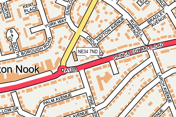 NE34 7ND map - OS OpenMap – Local (Ordnance Survey)