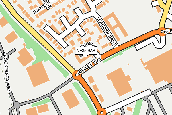 NE35 9AB map - OS OpenMap – Local (Ordnance Survey)