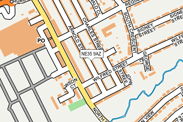 NE35 9AZ map - OS OpenMap – Local (Ordnance Survey)