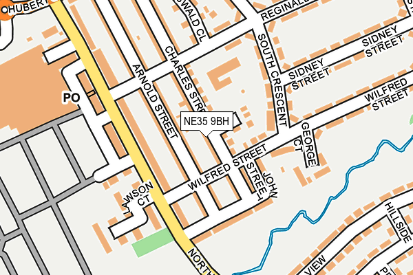 NE35 9BH map - OS OpenMap – Local (Ordnance Survey)