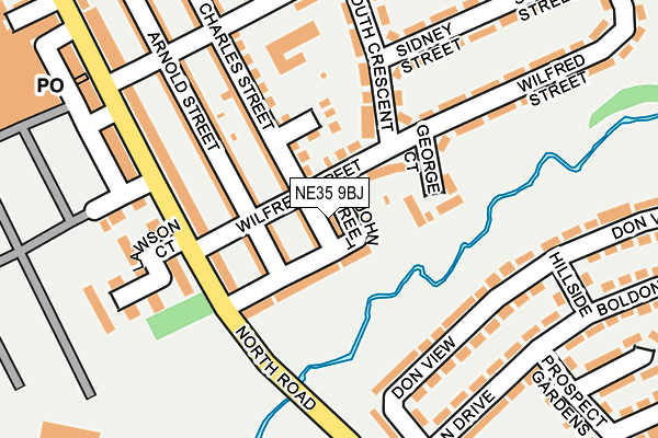 NE35 9BJ map - OS OpenMap – Local (Ordnance Survey)