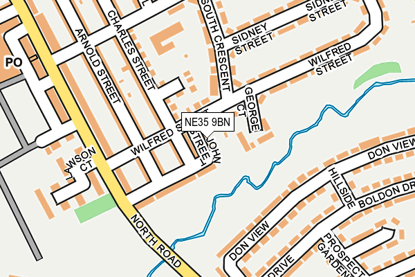 NE35 9BN map - OS OpenMap – Local (Ordnance Survey)
