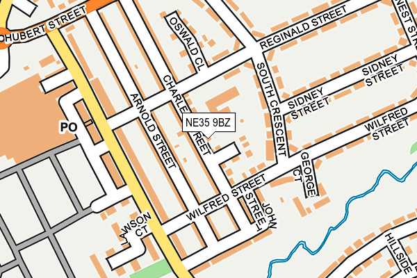 NE35 9BZ map - OS OpenMap – Local (Ordnance Survey)
