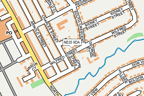 NE35 9DA map - OS OpenMap – Local (Ordnance Survey)