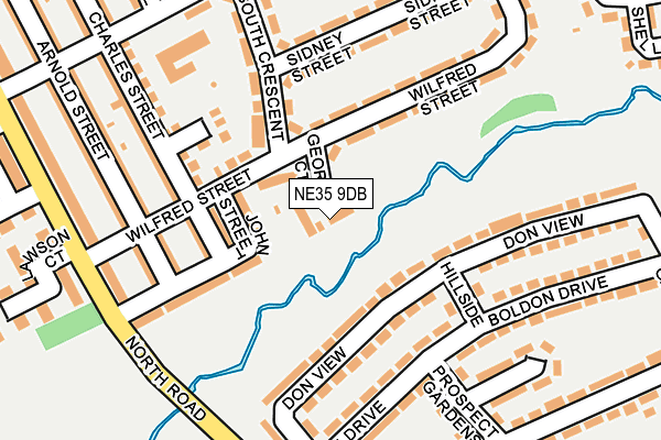 NE35 9DB map - OS OpenMap – Local (Ordnance Survey)