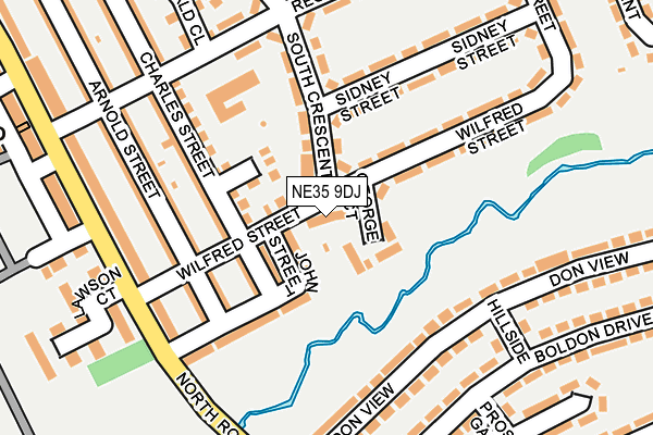 NE35 9DJ map - OS OpenMap – Local (Ordnance Survey)