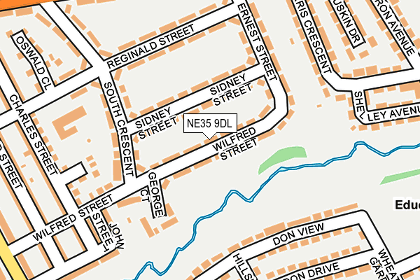 NE35 9DL map - OS OpenMap – Local (Ordnance Survey)