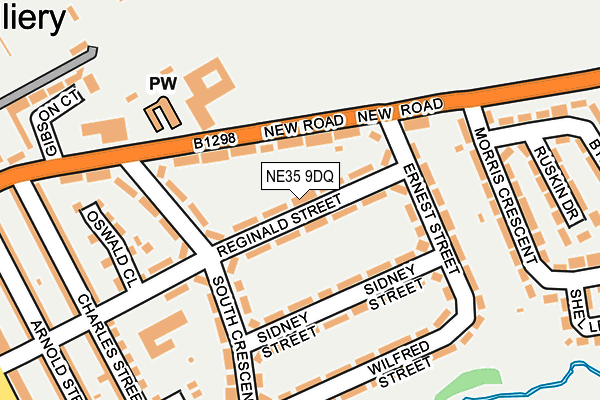NE35 9DQ map - OS OpenMap – Local (Ordnance Survey)
