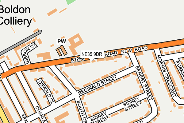 NE35 9DR map - OS OpenMap – Local (Ordnance Survey)