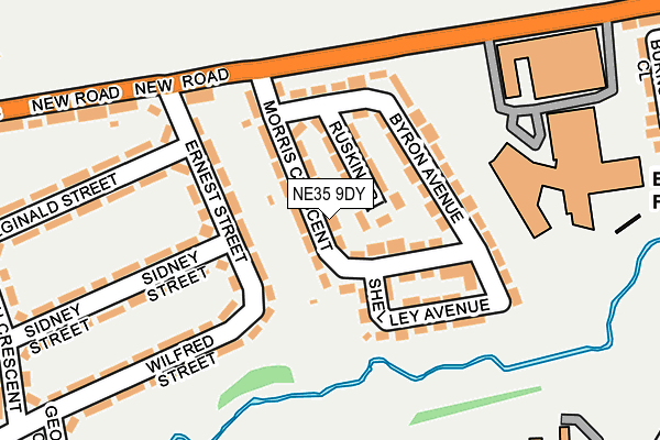 NE35 9DY map - OS OpenMap – Local (Ordnance Survey)