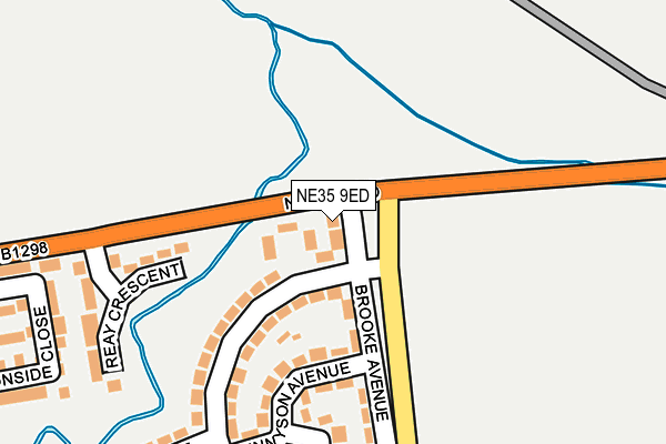 NE35 9ED map - OS OpenMap – Local (Ordnance Survey)
