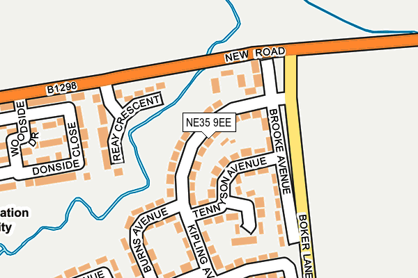 NE35 9EE map - OS OpenMap – Local (Ordnance Survey)