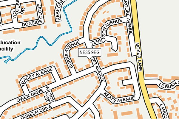 NE35 9EG map - OS OpenMap – Local (Ordnance Survey)