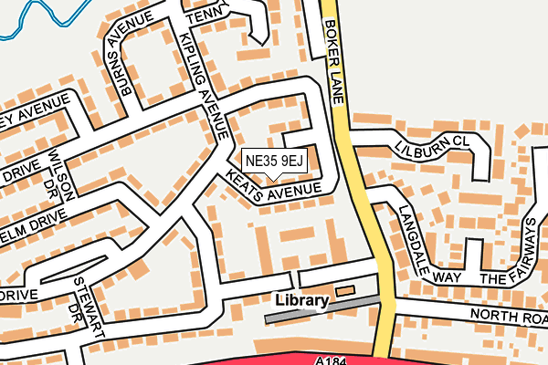 NE35 9EJ map - OS OpenMap – Local (Ordnance Survey)