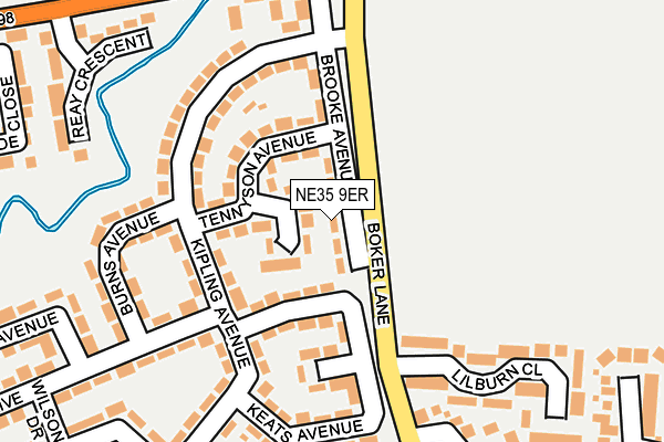 NE35 9ER map - OS OpenMap – Local (Ordnance Survey)
