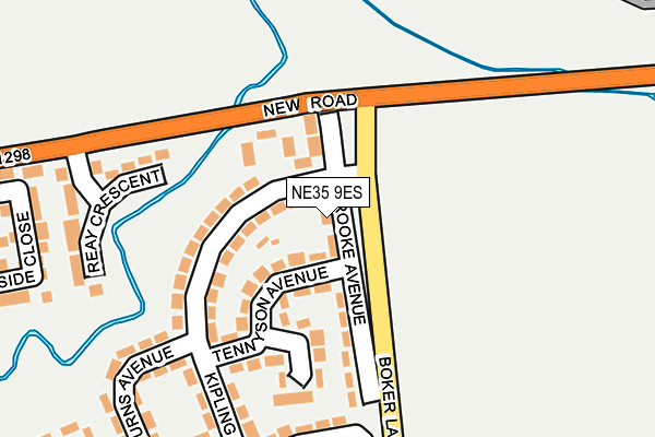 NE35 9ES map - OS OpenMap – Local (Ordnance Survey)