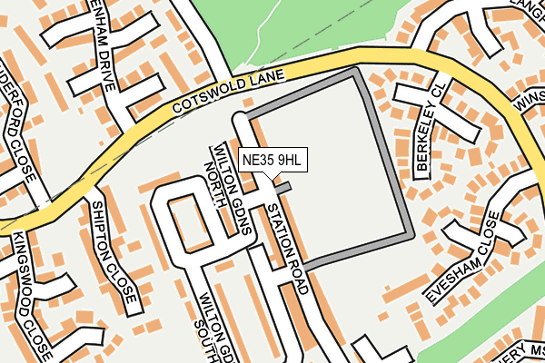 NE35 9HL map - OS OpenMap – Local (Ordnance Survey)