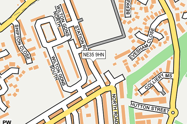 NE35 9HN map - OS OpenMap – Local (Ordnance Survey)
