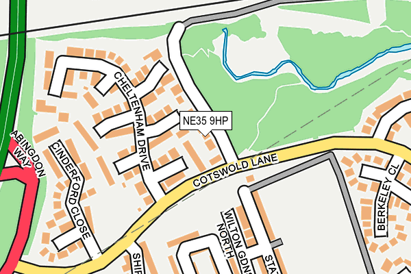 NE35 9HP map - OS OpenMap – Local (Ordnance Survey)