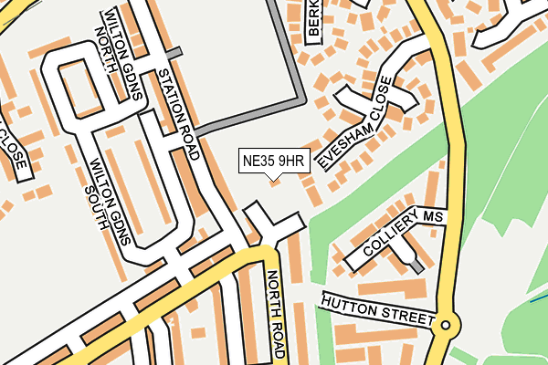 NE35 9HR map - OS OpenMap – Local (Ordnance Survey)