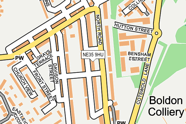 NE35 9HU map - OS OpenMap – Local (Ordnance Survey)