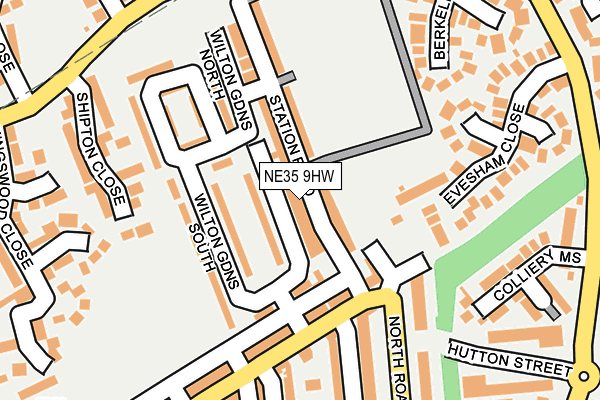 NE35 9HW map - OS OpenMap – Local (Ordnance Survey)
