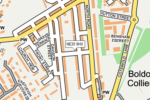 NE35 9HX map - OS OpenMap – Local (Ordnance Survey)