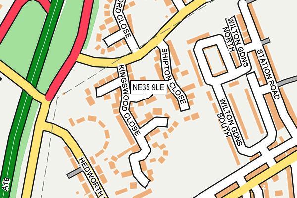 NE35 9LE map - OS OpenMap – Local (Ordnance Survey)