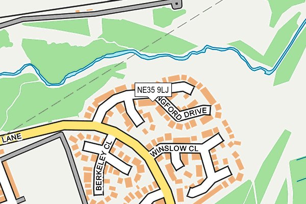 NE35 9LJ map - OS OpenMap – Local (Ordnance Survey)