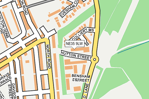 NE35 9LW map - OS OpenMap – Local (Ordnance Survey)