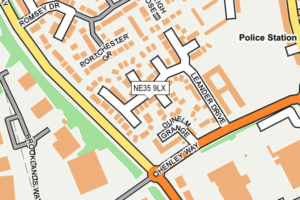 NE35 9LX map - OS OpenMap – Local (Ordnance Survey)
