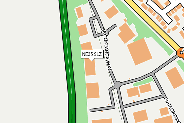 NE35 9LZ map - OS OpenMap – Local (Ordnance Survey)