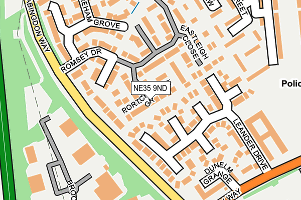 NE35 9ND map - OS OpenMap – Local (Ordnance Survey)