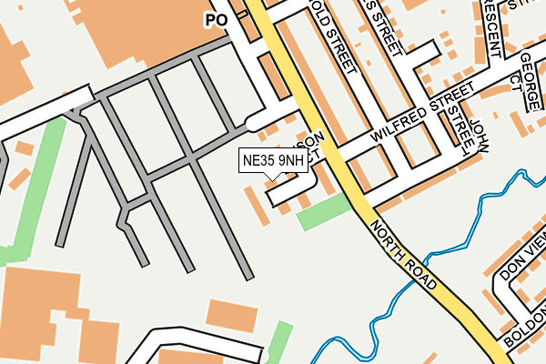 NE35 9NH map - OS OpenMap – Local (Ordnance Survey)