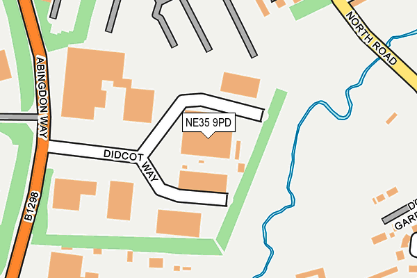 NE35 9PD map - OS OpenMap – Local (Ordnance Survey)