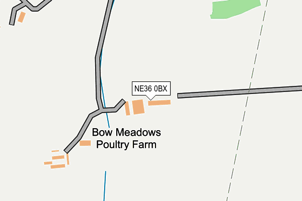 NE36 0BX map - OS OpenMap – Local (Ordnance Survey)