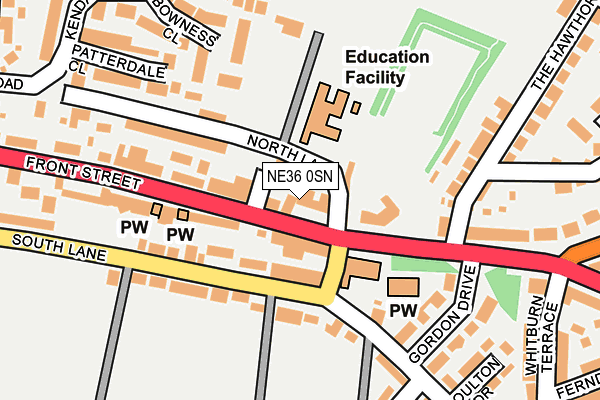 Map of BIGFOOT ARTS EDUCATION (NORTH EAST) LTD at local scale