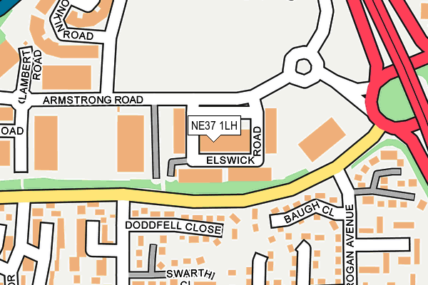 Map of WFI NE LTD at local scale